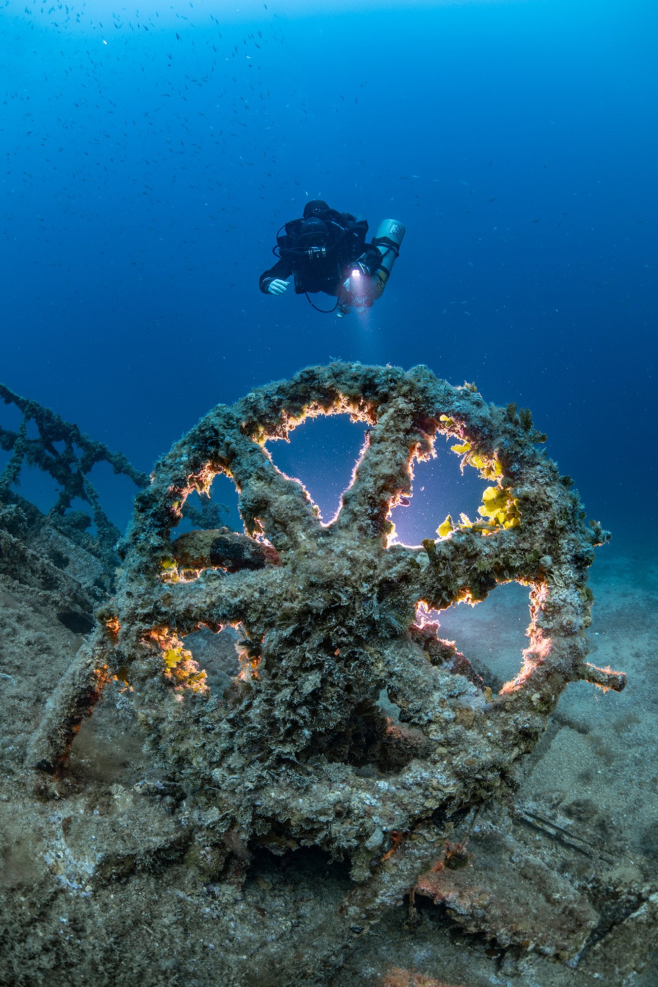 CCR diver wreck diving